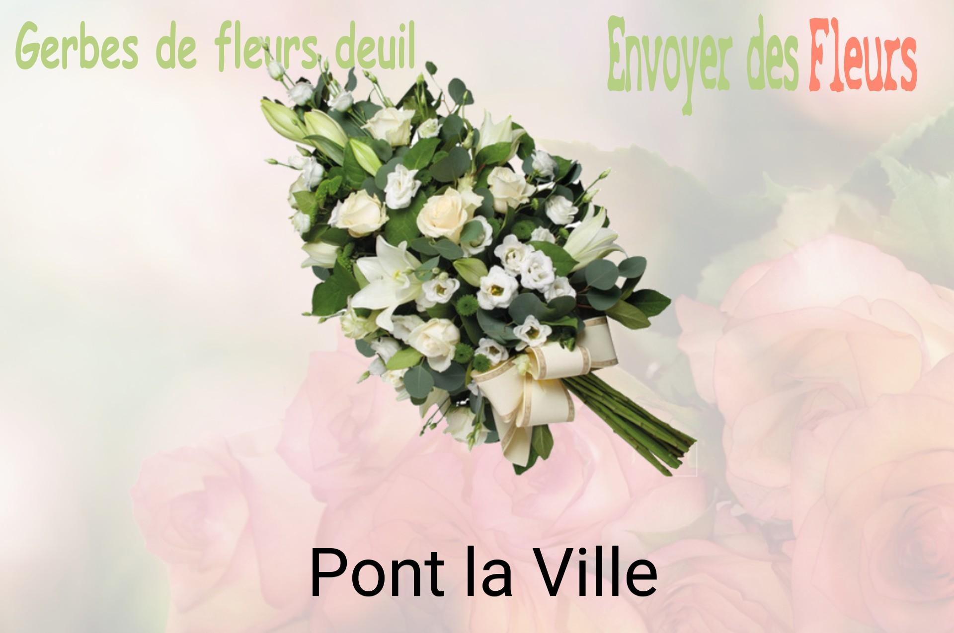 Gerbe de fleurs de deuil livrée à Pont-la-Ville